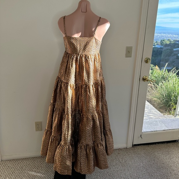 Scotch And Soda Metallic Seersucker Maxi Dress - Picture 16 of 17